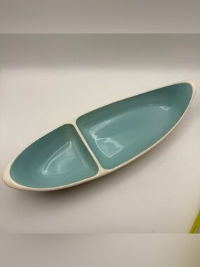 Taylor Smith Taylor BOUTONNIERE Divided Serving Dish Ever Yours MCM 1960's